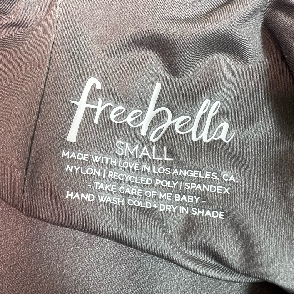 NWT Freebella Elle One-piece High Cut Swimsuit Gray Size Small - Picture 7 of 10